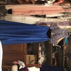 Sherri hill two piece dress- cobalt blue size 0